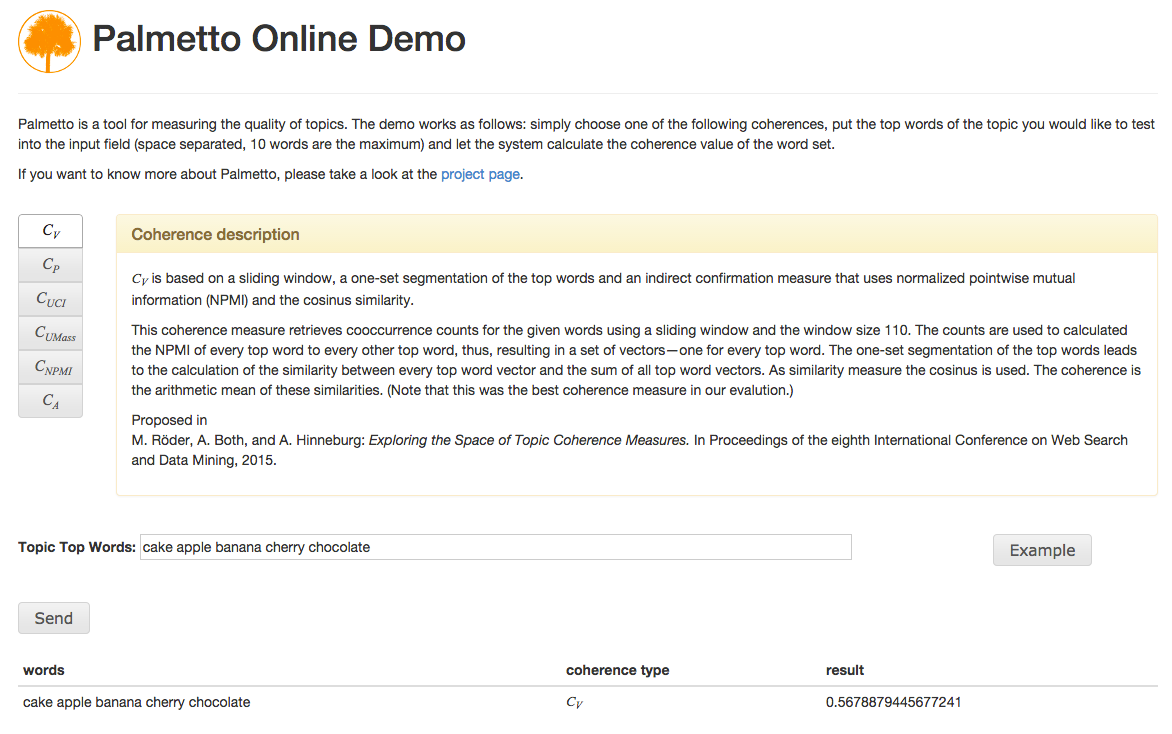 Palmetto Demo | DICE Research Group